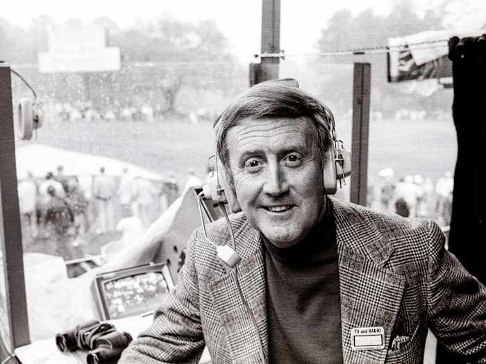 Vin Scully sits for a portrait
